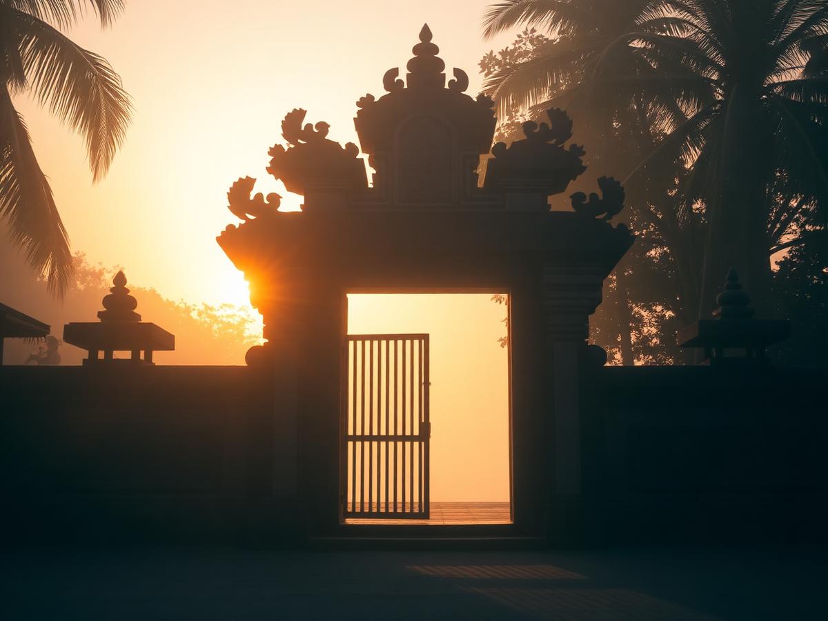 Balinese market scene